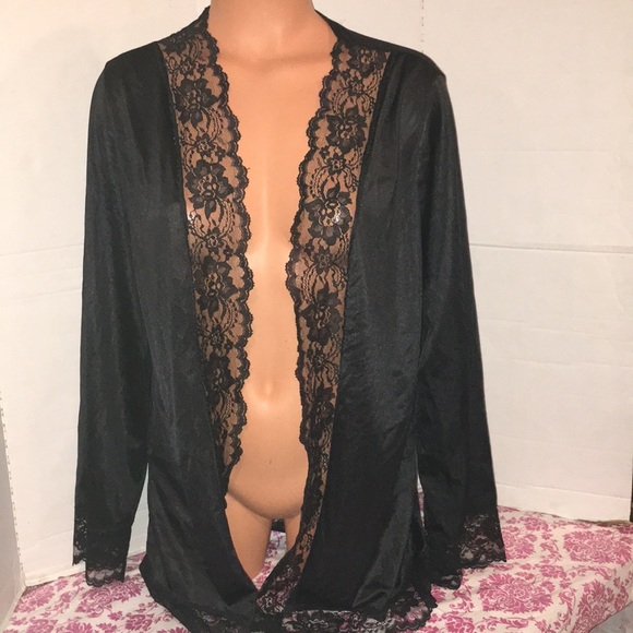 Vintage Silky UnderCover Wear Cover up Bath Robe L - Picture 3 of 8